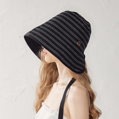 大檐遮脸防晒可折叠渔夫帽女款