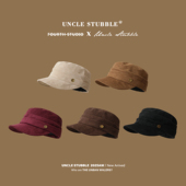 不挑人马术帽女生宽帽檐显瘦显脸小英伦风报童帽咖啡色麂皮画家帽