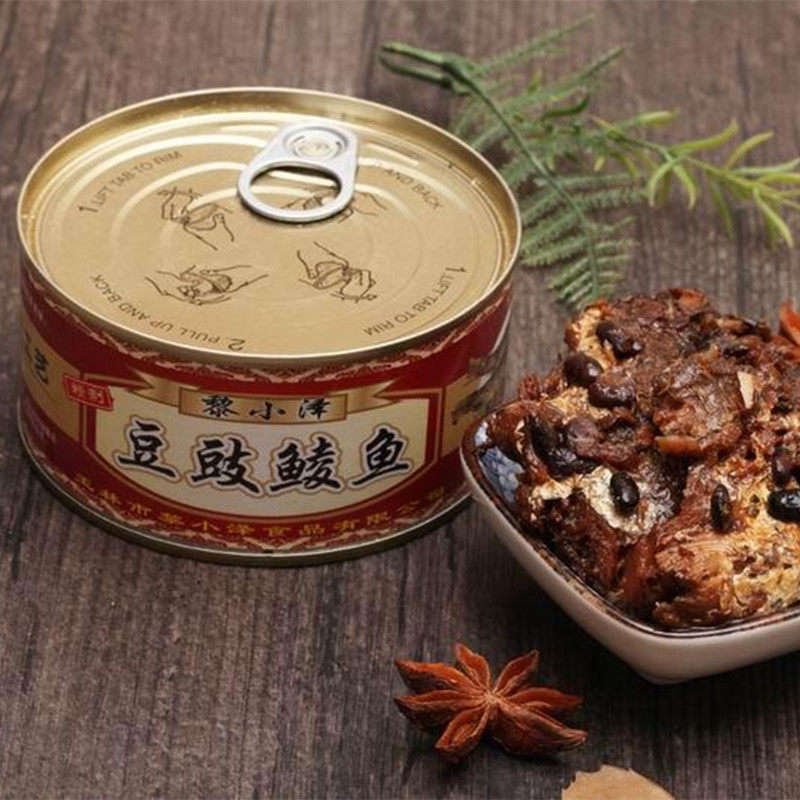 豆豉鲮鱼罐头食品208g下饭菜特产特色即食鲮鱼肉罐头下酒菜熟食