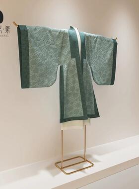 不锈钢中式服装挂衣架汉服秀禾服女装精品展示架唐装仿古t架定制