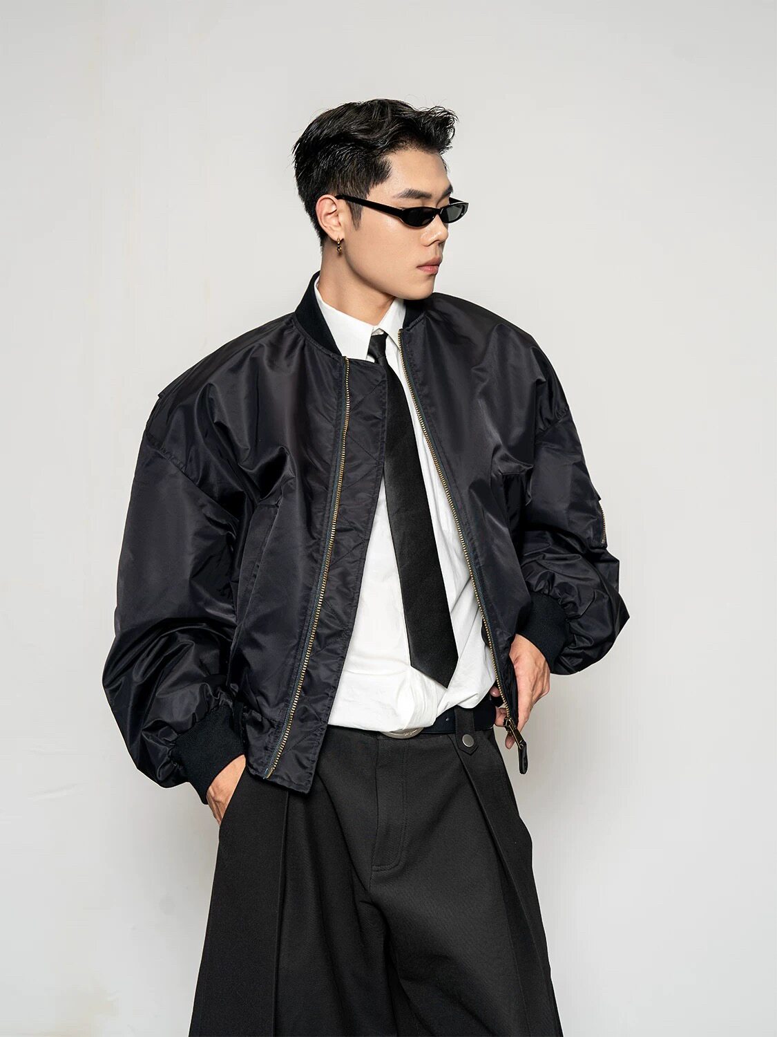 DBW Doublewin街头bomber短款飞行夹克外套男宽松百搭休闲棒球服