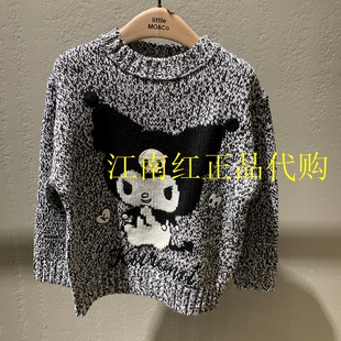 little moco童装25春装新款女童毛衣男童毛衫儿童上衣 KBE1SWT007