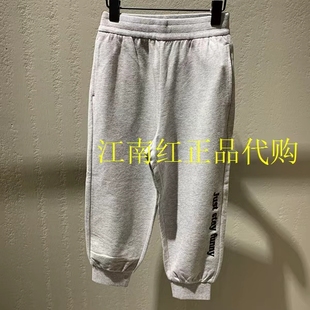 little moco童装25春装新款男女童休闲百搭松紧腰裤子KBE1PATT02