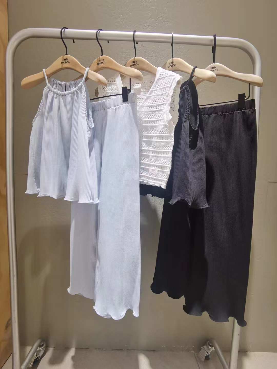 Little mo&co专柜正品25年夏女童吊带针织衫长裤两件套KBE2SUT012