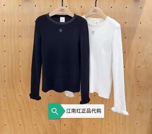 little moco专柜正品25年秋女童毛衣修身打底针织衫KBE3SWT005