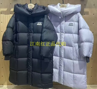 little moco专柜正品24年冬男女童中长款鹅绒羽绒服KBD4EINK02