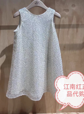 little moco专柜正品25年夏女童后背蝴蝶结无袖连衣裙KBE2DRS031