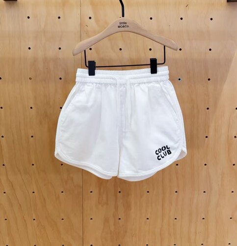 little moco专柜正品25年夏男女童印花牛仔运动短裤KBE2SOT036