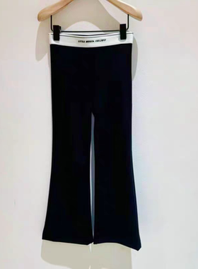 little moco童装26夏装新款女童高弹瑜伽裤长裤亲子KBF2PATT02