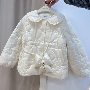 F2ACF4120 mini peace太平鸟童装2025冬装新款女童休闲羽绒服 599