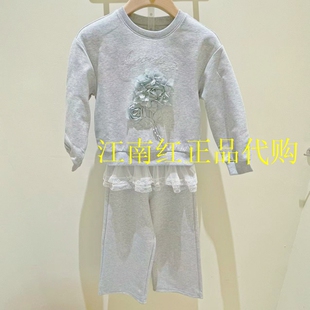 F2FCF4377mini peace太平鸟童装 2025年女童冬季新品舒适休闲套装