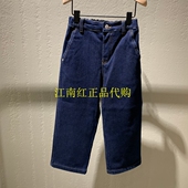 little KBD4JEN017 男女童加绒直筒牛仔裤 moco专柜正品 2024年冬装