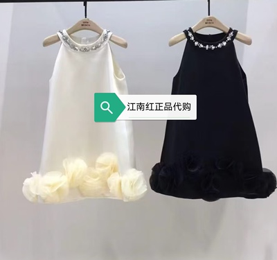 little moco童装2026夏装新款女童休闲时尚无袖连衣裙 KBF2DRS047