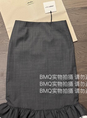 BMQ 玳购级 高阶版】2025秋新款多层荷叶边包臀裙半身裙SHUSHUTON