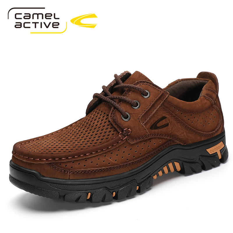 Camel Active/骆驼动感男鞋 夏季真皮镂空皮鞋大码透气休闲鞋软底,流行男鞋,单鞋,淘宝优惠券,粉丝福利购,淘宝优惠卷