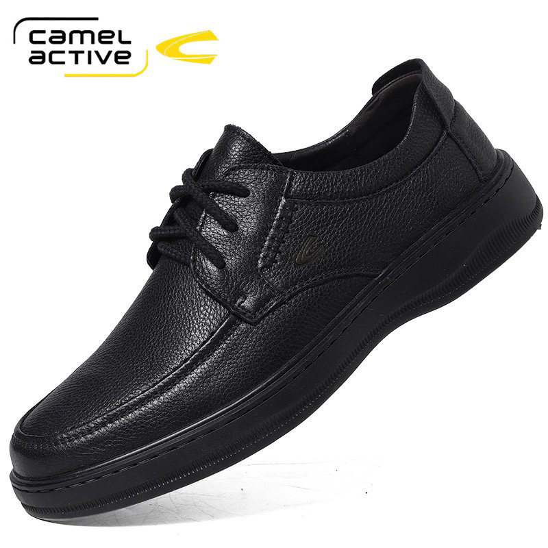 德国骆驼动感商务休闲皮鞋男春秋季男鞋软底真皮中老年父亲爸爸鞋,流行男鞋,休闲皮鞋,淘宝优惠券,粉丝福利购,淘宝优惠卷