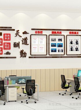 团队风采展示企业文化公告栏墙贴
