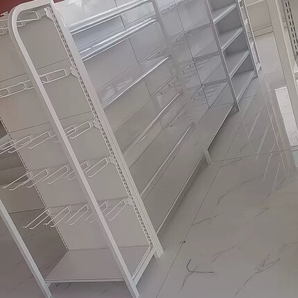 超市货架挂钩横梁测网药店货架展示架文具店