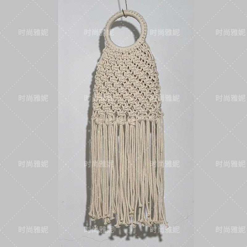 时尚雅妮棉线包手工流苏编织流苏包女包小清新手提包手机零钱包潮