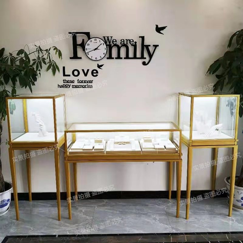 珠宝展示柜镀钛不锈钢铁艺