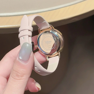 迪士尼满天星轻奢女士时尚 简约腕表通勤百搭女生石英表生日礼物