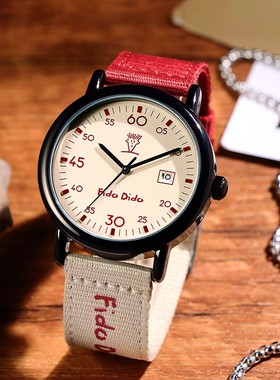 fidodido手表女学生初高中高颜值石英腕表考试专用送女孩新年礼物