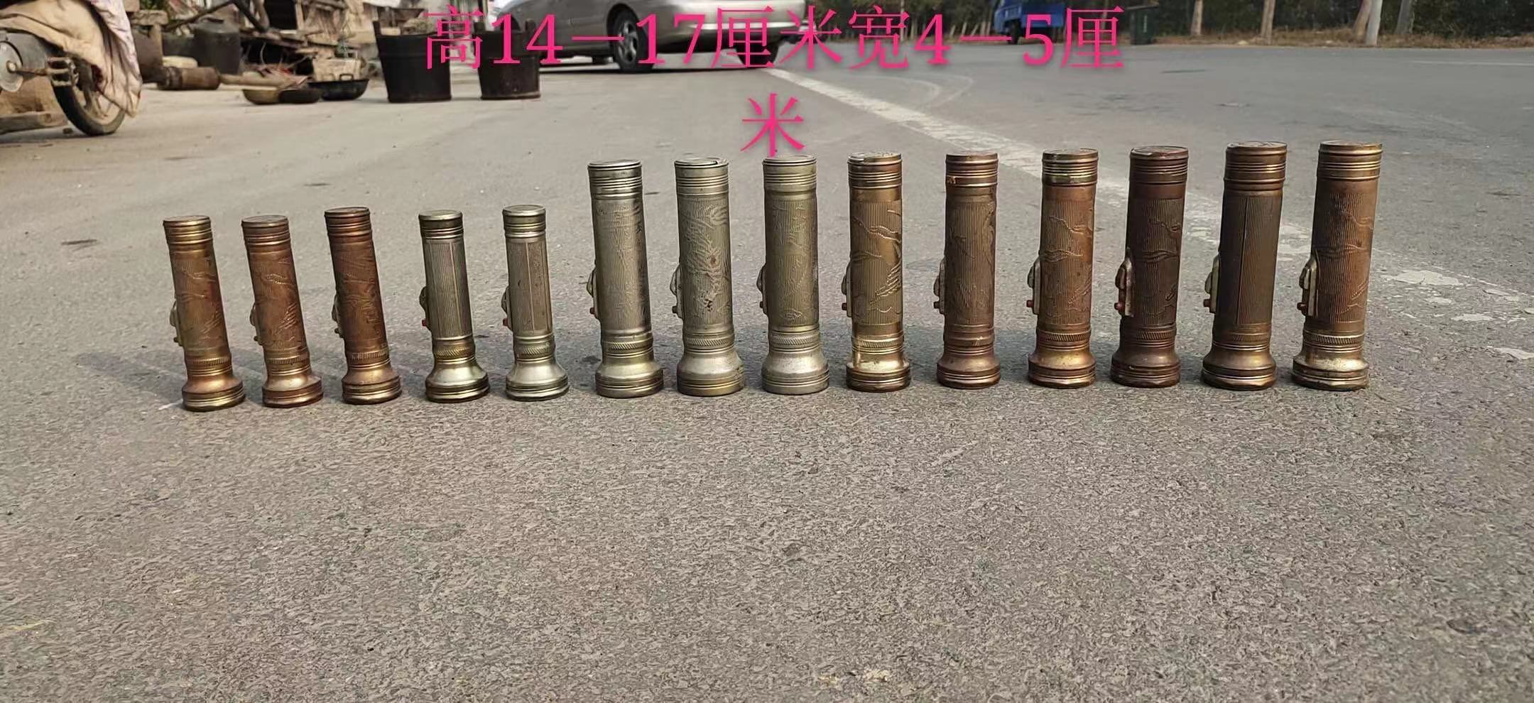民俗老物件收藏怀旧杂项民国老式手电筒旧货手电古董老东西摆件