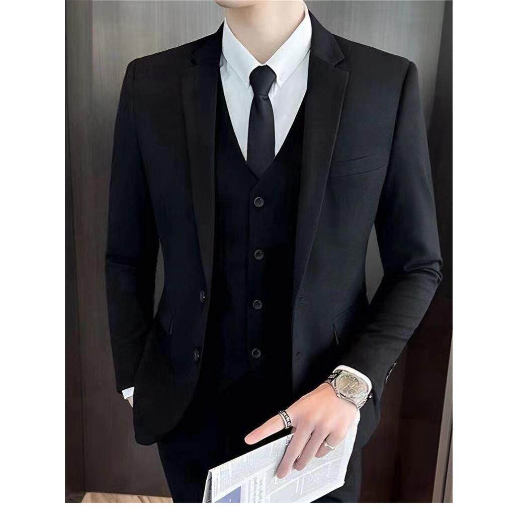 西装西装男士韩式修身商务休闲专业正式面试新郎婚礼小西装夹克秋