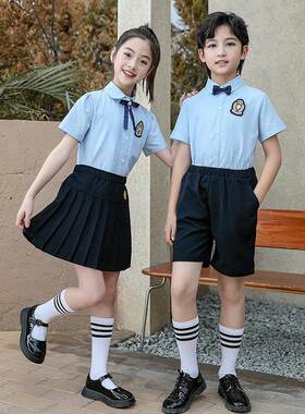 儿童合唱团表演服装，大学英式朗诵，男女中小学生套装，毕业照班