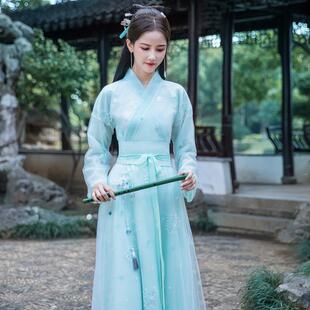 2026新款汉服仙女古装襦裙原创中国风飘逸古典舞蹈演出服春季