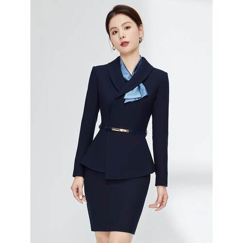 职业西装套装女ol面试正装酒店前台经理售楼部客服礼仪接待工作服