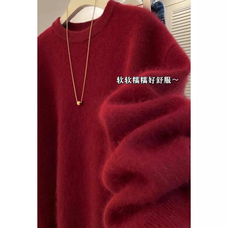 100纯羊毛加厚打底毛衣秋冬新款