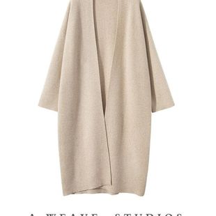 厚实软糯羊绒大衣外套 羊绒开衫 纯山羊绒秋冬女款 空气层浴袍款