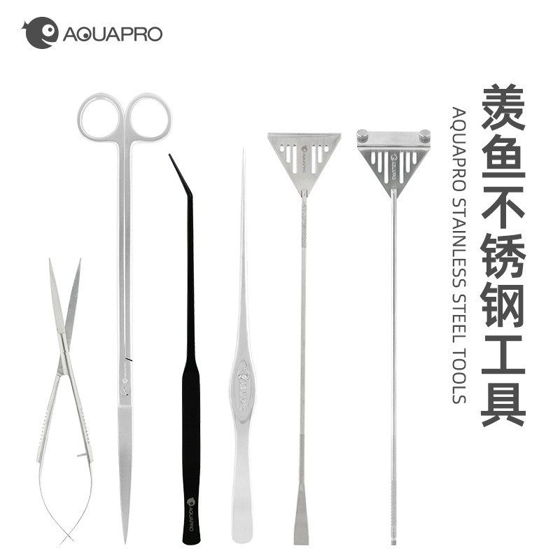 羡鱼AQUAPRO 新款不锈钢镜面鱼缸造景水草镊子25cm33cm直夹弯剪刀,宠物/宠物食品及用品,其它水族用具设备,淘宝优惠券,粉丝福利购,淘宝优惠卷
