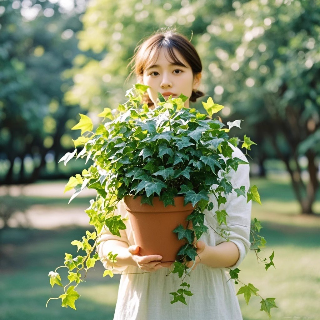 垂吊植物常春藤吊兰盆栽室内绿植办公桌面懒人植物阳台庭院爬藤
