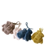 Детские перчатки для девочек, бархатный зимний комплект для выхода на улицу, увеличенная толщина