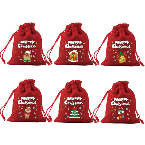 平安果大红麻布包装袋