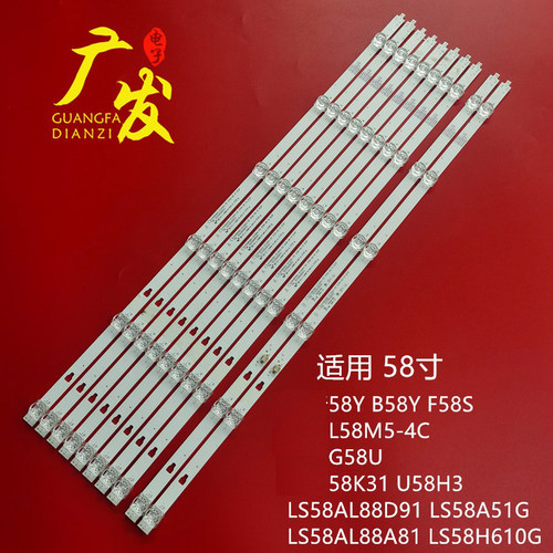 适用风行B58Y F58S灯条LED58D06A/B-ZC29AG-07T屏CC575PU1L凹透镜 - 封面