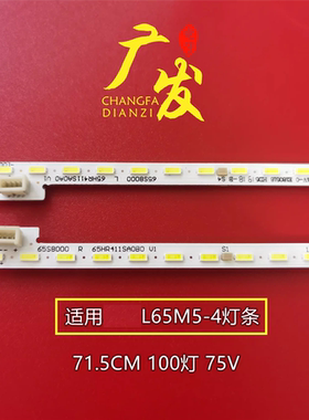 适用松下TH-65FX610C灯条TCL_ODM_65S8000_100ea_4014_R/L背光灯