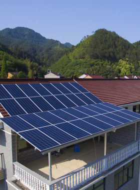 广州太阳能发电系统全套光伏瓦屋顶并网玻璃温室雨棚防水10KW