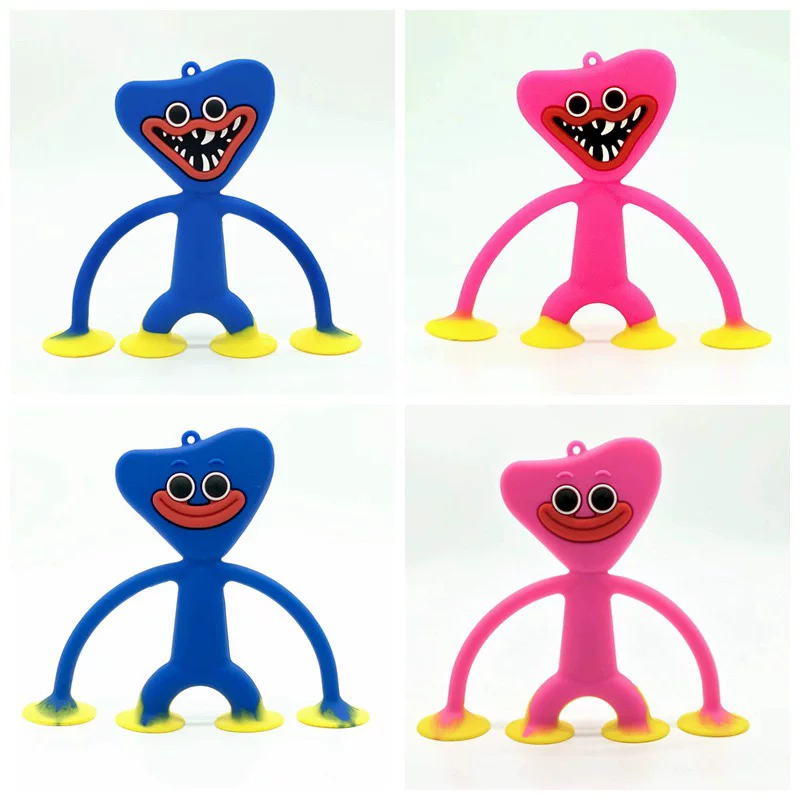 Игрушка Poppy Playtime с присоской, монстры- sausage huggy wuggy ключодержатель