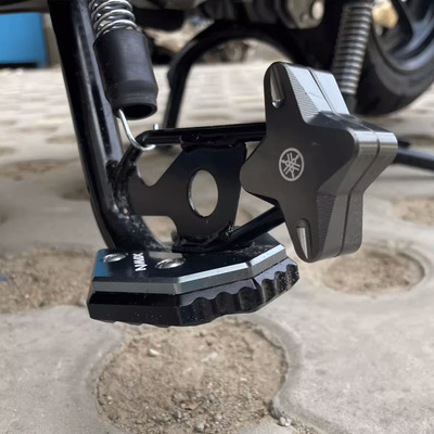 适用雅马哈NMAX155改装铝合金边撑辅助加大座NVX/AEROX155通用