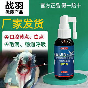战羽鸽药喷口净50ml清理鸽子口腔呼吸道幼鸽下窝预防赛信鸽药大全