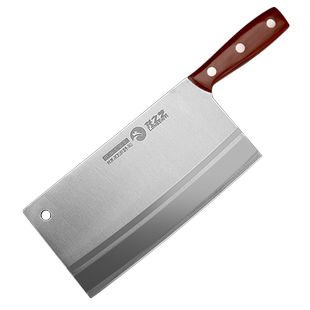 龙水菜刀锻打桑刀商用超薄专业饭店切肉厨刀不锈钢切片刀厨师专用