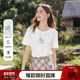 新款 betu百图可爱钉珠小马印花T恤女士短袖 2026年春季 白色上衣