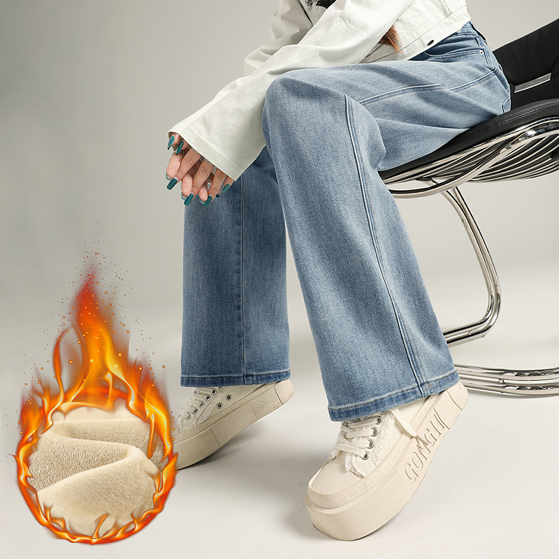 【大粒儿粉丝专享】百图（betu）2025年冬季新款牛仔裤2510X07