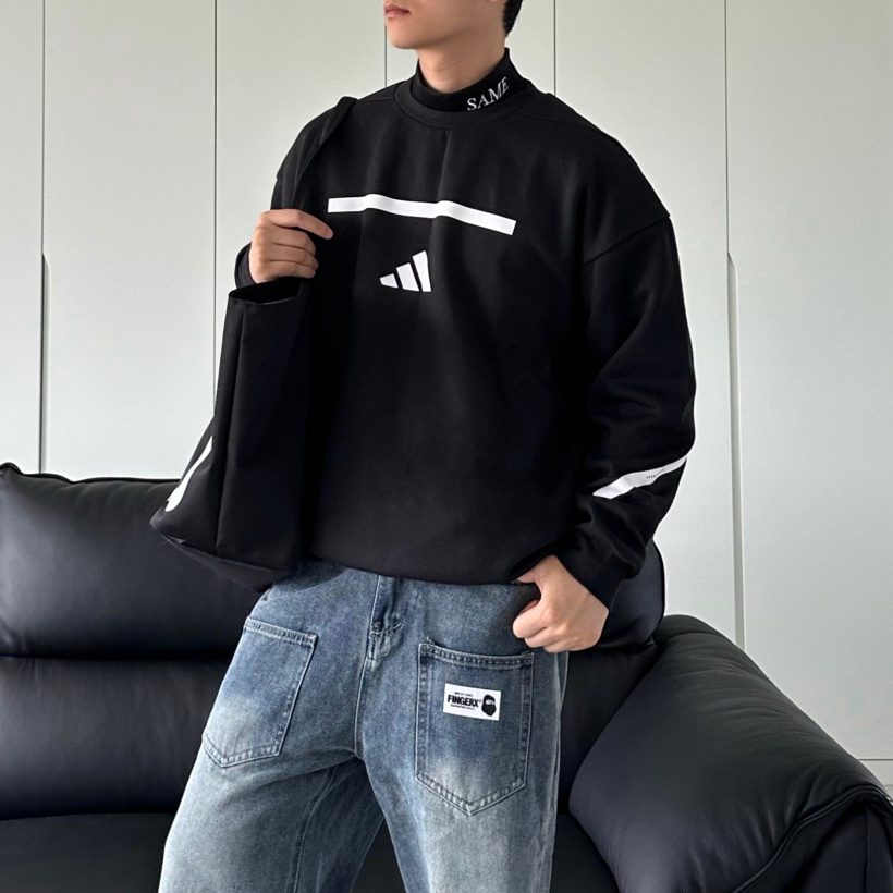 正品Adidas阿迪达斯卫衣男士秋季新款宽松百搭运动休闲长袖套头衫