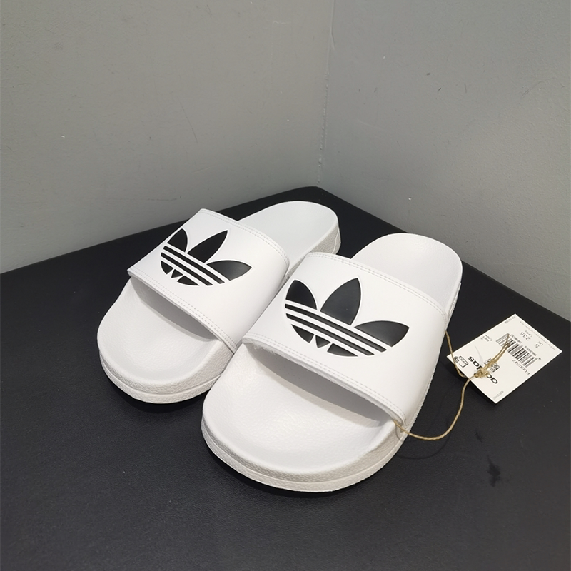 阿迪达斯三叶草男女一字拖可外穿