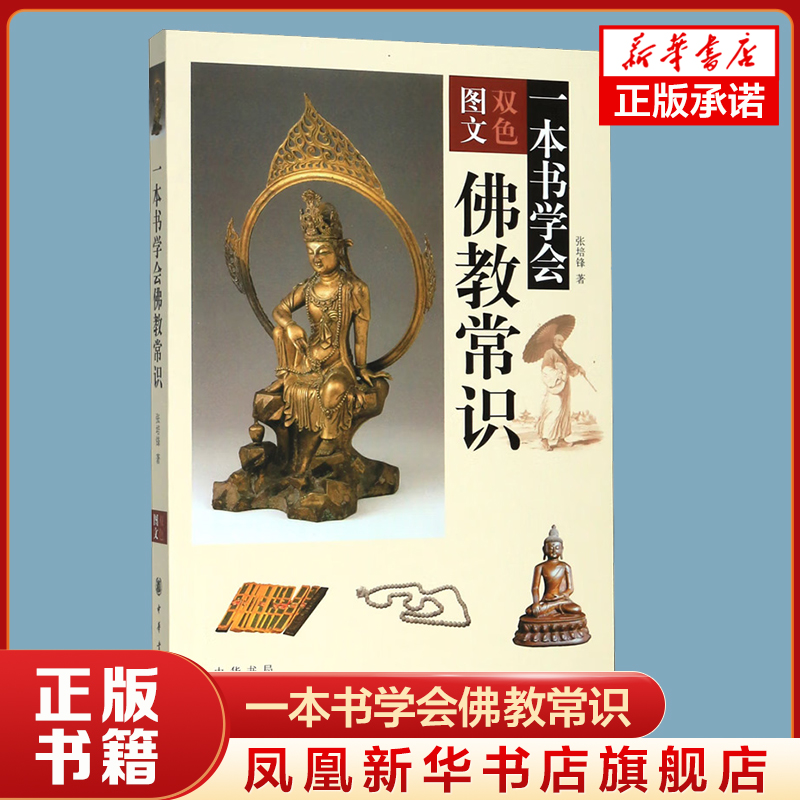 一本书学会佛教常识 张培锋著 对中国的哲学语言艺术等方面都有着很多影响 是中国传统文化的重要组成部分 中华书局 新华正版书籍