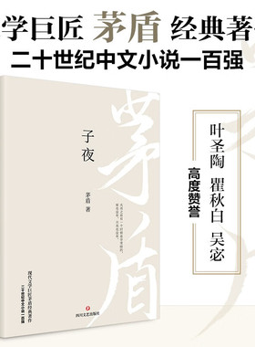 子夜 茅盾 再现二十世纪三十年代的中国社会风貌 光彩夺目的革命性现实主义小说 现近代文学 四川文艺出版社 凤凰新华书店旗舰店